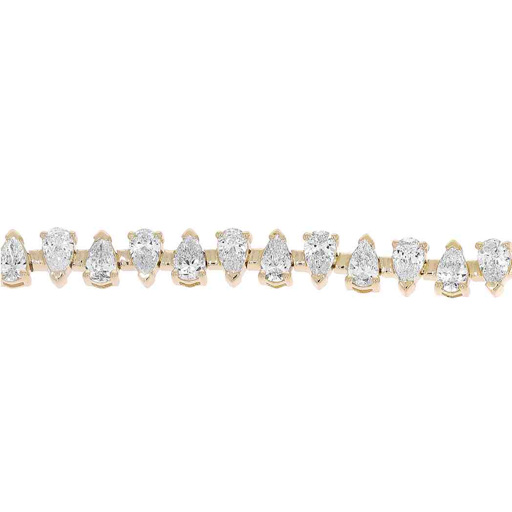 Pear Shape Tennis Bracelet BR51318A